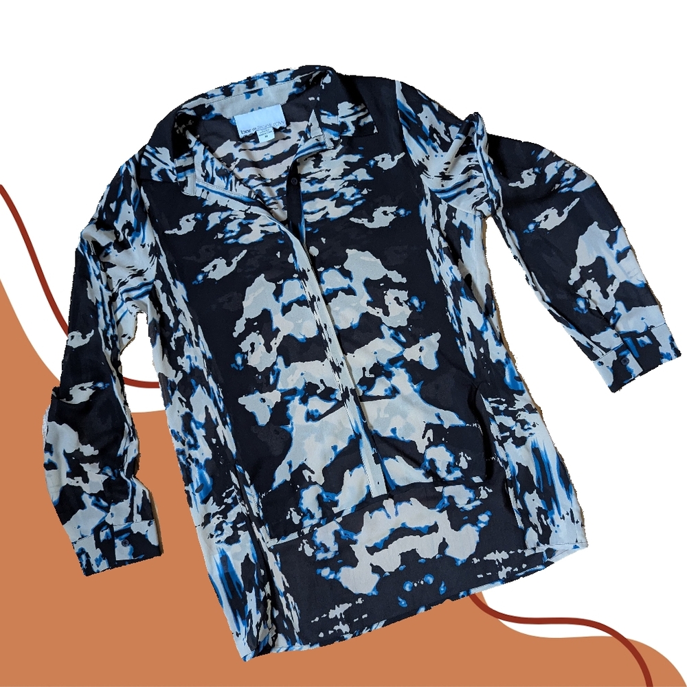 Bar III Ink Blot Button-down